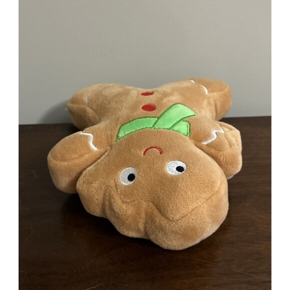 Huxley & Kent GingerBread Man Squeaky Plush Dog Toy Christmas 9” - Picture 5 of 7